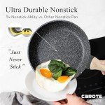 Carote Nonstick Pots and Pans Set, Black Granite
