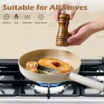 JEETEE 17-Piece Nonstick Ceramic Cookware Set