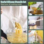 7-Piece Heat-Resistant Silicone Kitchen Utensils Set