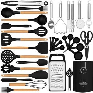 Heat Resistant Silicone Cooking Utensils Set