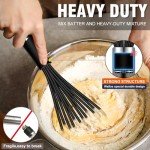 Walfos Silicone Whisk Set - 4 Sizes Included