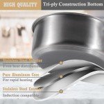 Stainless Steel Nonstick Cookware Set, 6 Pieces