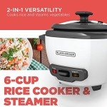BLACK+DECKER 2-in-1 Rice Cooker & Steamer