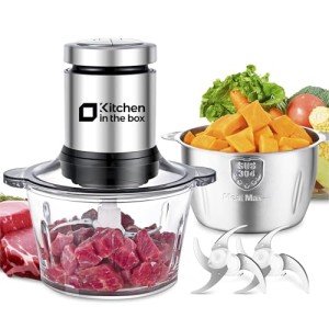 Electric Food Processor and Meat Grinder Combo