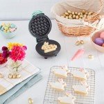 Dash Mini Waffle Maker for Quick Snacks - Aqua
