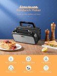 3-in-1 Sandwich, Waffle & Panini Maker
