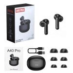 Wireless Bluetooth Earbuds with Charging Case, Black