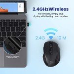 LODIVE Ergonomic Wireless Mouse with 6 Buttons