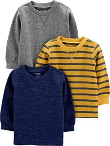 Carter's 3-Pack Thermal Long Sleeve Shirts for Kids