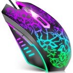 Ergonomic Wired Gaming Mouse with LED Backlight