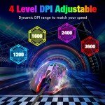 Ergonomic Wired Gaming Mouse with LED Backlight