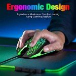 Ergonomic Wired Gaming Mouse with LED Backlight