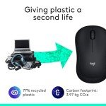 Logitech M185 Wireless Mouse - Black, 12-Month Battery