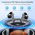 Bluetooth 5.3 Wireless Earbuds with 50H Playtime