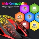 Ergonomic Wired Gaming Mouse with LED Backlight