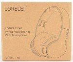 LORELEI X6 Lightweight Over-Ear Headphones with Mic