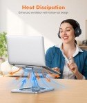 Adjustable Ergonomic Laptop Stand for Desk
