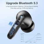 Bluetooth 5.3 Wireless Earbuds with 50H Playtime
