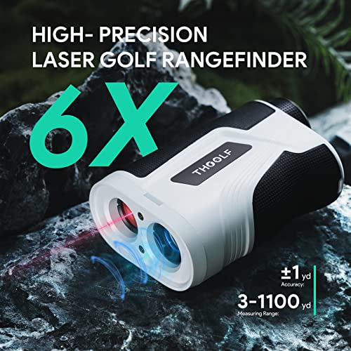 Slope-Adjustable Golf Rangefinder, 1000 Yards, USB Rechargeable