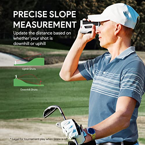 Slope-Adjustable Golf Rangefinder, 1000 Yards, USB Rechargeable