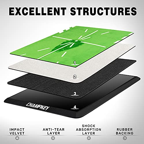 Champkey Tracker-PRO Golf Impact Hitting Mat