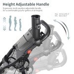 CaddyTek CaddyCruiser One Golf Push Cart - 4-Wheel