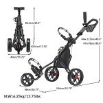 CaddyTek CaddyLite 11.5 Golf Push Cart