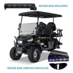 Kandi 4 Passenger Electric Golf Cart with Soundbar