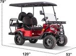 Kandi 4 Passenger Electric Golf Cart with Soundbar
