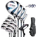 PGM Men's 12-Piece Golf Club Set with Stand Bag