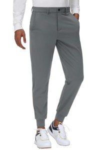 Men's Stretch Slim Fit Golf Joggers with Belt Loops