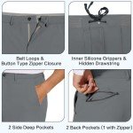 Men's Stretch Slim Fit Golf Joggers with Belt Loops