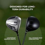 Lightweight Titanium Golf Driver with Oversized Sweet Spot