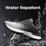 FitVille Waterproof Wide Men's Golf Shoes - Gray