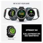 Garmin Approach S44 Golf GPS Smartwatch - Silver/Black