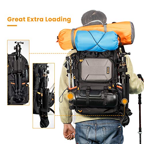 TARION Large Water-Resistant Camera Backpack for Hikers