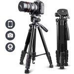 Ubeesize TR67 67" Tripod with Wireless Remote & Bag