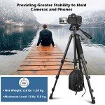 Ubeesize TR67 67" Tripod with Wireless Remote & Bag