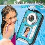 4K Waterproof Underwater Camera with Dual Screens