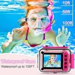 GKTZ Waterproof Kids Camera for Age 3-12