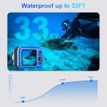 4K 56MP Waterproof Underwater Camera for Snorkeling