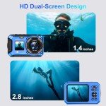 4K 56MP Waterproof Underwater Camera for Snorkeling