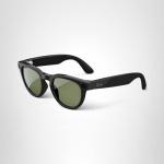 Meta Headliner Polarized Round Sunglasses - Black/G15 Green