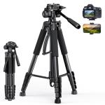 Ubeesize TR67 67" Tripod with Wireless Remote & Bag