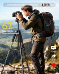Ubeesize TR67 67" Tripod with Wireless Remote & Bag