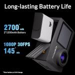 Icefox 4K Action Camera with EIS and Zoom