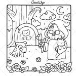Spooky Cutie: Cozy Coloring Book for Relaxation