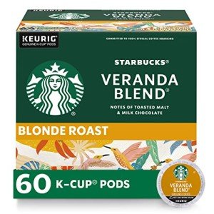 Starbucks Blonde Roast K-Cup Coffee Pods - 60 Count