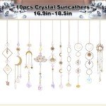 Colorful Crystal Suncatchers - 10 Piece Set