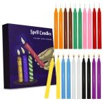 Colorful Mini Taper Candles for Ceremonies and Rituals